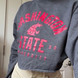 Washington State Cropped Sweatshirt Medium